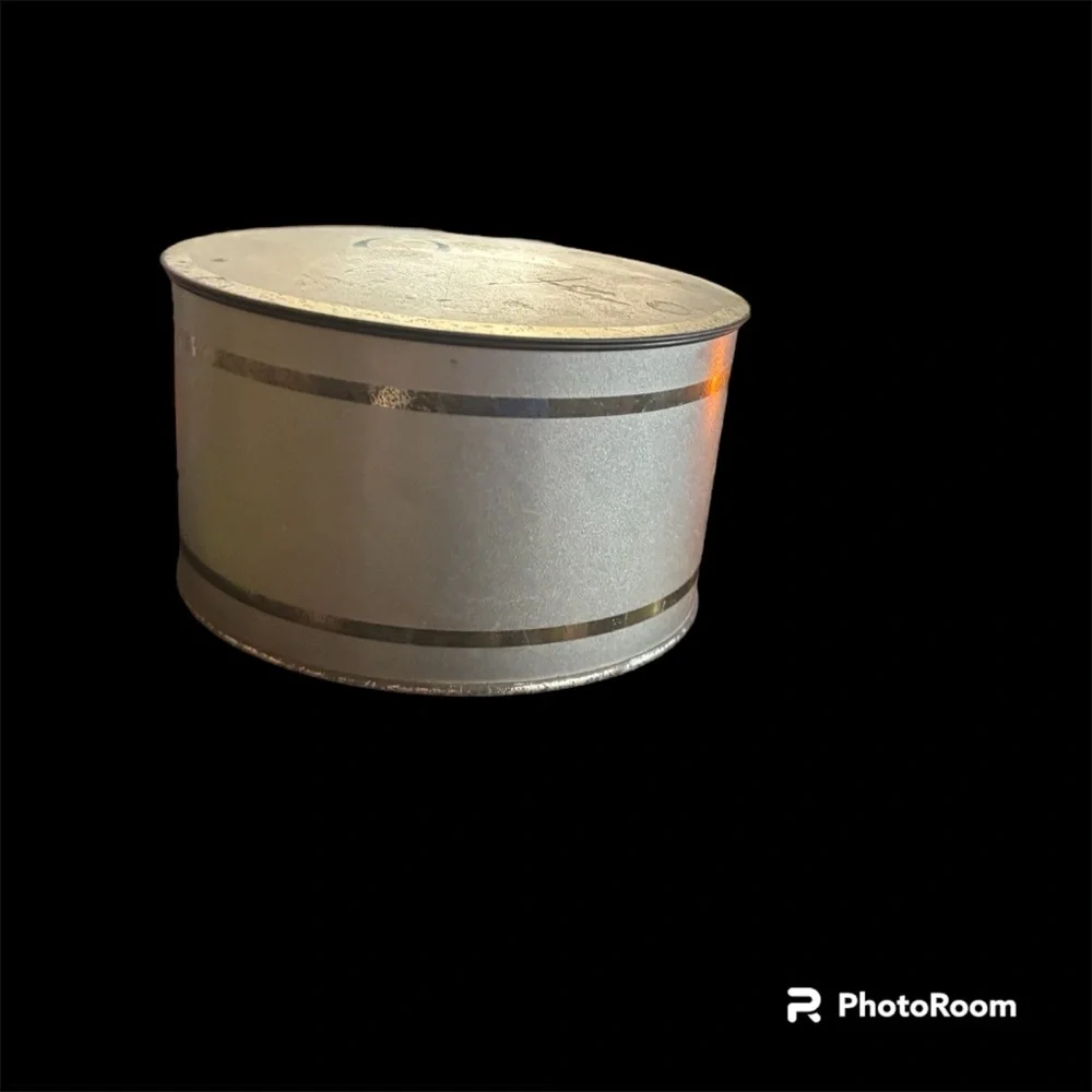 Avon Face Powder Tin Silver-Tone
